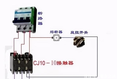 斷路器、接觸器控制回路連接方法(彩色圖)